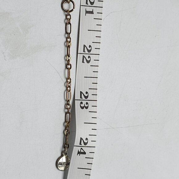 Gold-Tone Alfani Necklace & Dangle Earrings Set With Textured & Rhinestone Accen - Picture 9 of 9